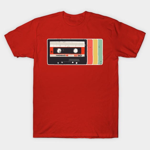 Vintage Retro Mixtape Cassette T-Shirt by tanambos